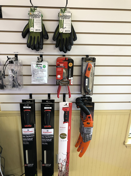 Gloves, Pruners, Machetes